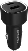 Автомобільний зарядний пристрій Canyon OnDrive 48 48W Black (CNE-CCABR3AC)