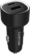 Автомобільний зарядний пристрій Canyon OnDrive 48 48W Black (CNE-CCABR3AC)