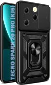 Чохол BeCover for Tecno Spark 20 Pro KJ6 - Military Black (711022)