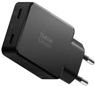 Зарядний пристрій Native Union Pocket GaN PD 65W Black (POCK-PD65-BLK-EU)