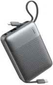 Батарея універсальна Remax FC-06 20000mAh 22.5W Grey built-in Cable (6954851238874)