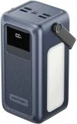 Батарея універсальна Vention FKWH0 50000mAh 22.5W Gray Built-in cables