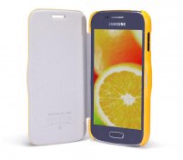 Чохол Nillkin для Samsung S7270 - Fresh Series Leather жовтий