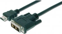 Кабель Assmann HDMI / DVI (18+1) 2 м чорний