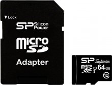 Карта пам'яті Silicon Power Superior Micro SDXC 64 ГБ (SP064GBSTXDU1V10SP)