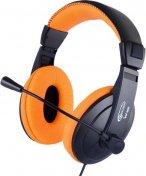 Гарнітура Gemix W-300 Gaming чорна/оранжева