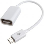 Кабель USB Lapara AF / Micro USB 0.16 м білий