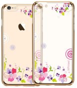 Чохол X-Fitted for iPhone 6s Plus/6 Plus - Colorful Floral Gold  (PPQH(G))