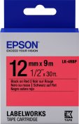 Стрічка Epson LK4RBP Pastel Blk/Red 12mm/9m