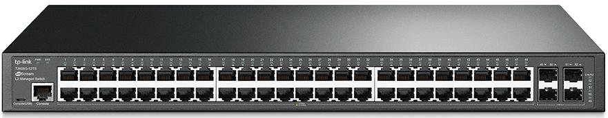 Switch, 48 ports Tp-Link T2600G-52TS, 48x100/1000Mbps, 4xSFP керований