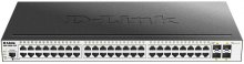 Switch, 48 ports, D-Link DGS-3000-52X 10/100/1000Mbps, 4xSFP+, керований L2