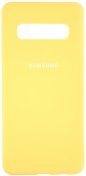 Чохол HiC for Samsung S10 - Silicone Case Yellow Full Protection  (SCS10YL)