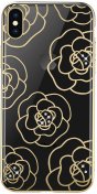Чохол Devia for iPhone X/Xs - Camellia Series Crystal Gold  (6938595317187)