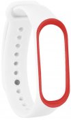 Ремінець Climber for Xiaomi Mi Band4 - OriginalStyle Silicone Double Color White/Red (CBXM408 White/Red)