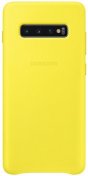Чохол Samsung for Galaxy S10 Plus G975 - Leather Cover Yellow  (EF-VG975LYEGRU)