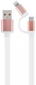 Кабель Cablexpert AM / Lightning / Micro USB 1m Pink (CC-USB2-AM8PmB-1M-PK)
