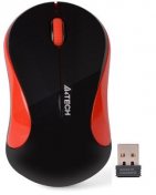 Мишка, A4 Tech V-Track G3-270N Wireless, Black/Red