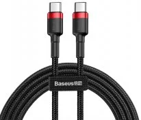 Кабель Baseus Cafule 20V 3A CM / CM 2m Red/Black (CATKLF-H91)