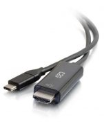 Кабель C2G Audio/Video Adapter Cable 4K 60Hz Type-C / HDMI 0.3m Black (CG26906)
