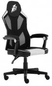 Крісло 1stPlayer P01 Black/White (P01 Black-White)