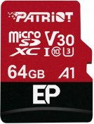 Карта пам'яті Patriot EP Series V30 Micro SDXC 64GB with SD adapter (PEF64GEP31MCX)