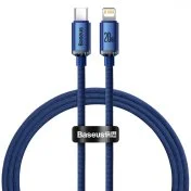 Кабель Baseus Crystal Shine Series 20W Type-C / Lightning 1.2m Blue (CAJY000203)
