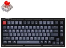 Клавіатура Keychron V1 84 Key QMK Gateron G PRO Red Hot-Swap RGB Frosted Black (V1A1_KEYCHRON)