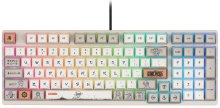 Клавіатура Akko 3098S One Piece Calligraphy 98Key CS Jelly Blue RGB ENG/UKR Grey (6925758616775)