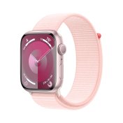 Смарт годинник Apple Watch Series 9 GPS 45mm Pink Aluminium Case with Light Pink Sport Loop  (MR9J3)
