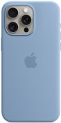 Чохол Apple for iPhone 15 Pro Max - Silicone Case with MagSafe Winter Blue (MT1Y3)