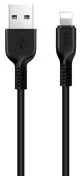 Кабель Hoco X20 2A AM / Lightning 2m Black (6957531068860)