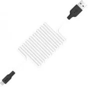 Кабель Hoco X21 2A AM / MicroUSB 1m Black/White (6957531071389)