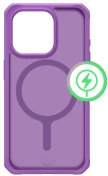 Чохол iTSkins for iPhone 15 Pro HYBRID R FROST with MagSafe Deep purple  (AP5X-HMFRT-DEEP)