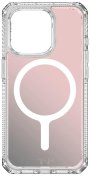 Чохол iTSkins for iPhone 15 Pro Max HYBRID R Iridescent with MagSafe pink  (AP5U-HMAUM-IRPK)
