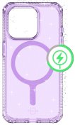 Чохол iTSkins for iPhone 15 Pro HYBRID R Spark with MagSafe Light purple  (AP5X-HBSPM-LIPP)