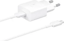 Зарядний пристрій Samsung EP-T1510 15W White with Type-C/Type-C (EP-T1510XWEGEU)
