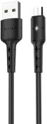 Кабель Hoco X30 Star 2A AM / MicroUSB 1.2m Black  (6957531091141)