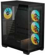 Корпус Gigabyte C500 Panoramic Stealth Black with window  (GB-C500P ST)