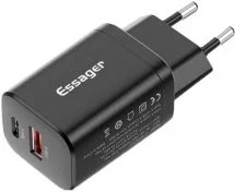 Зарядний пристрій Essager PD/QC 30W Chager Black (ECTPQS-ZTB01)