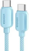Кабель Essager Breeze 100W Type-C / Type-C 1m Blue (EXCTT1-WL03-P)