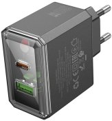 Зарядний пристрій BOROFONE BAS32A Treasure 30W Black  (6941991110641)
