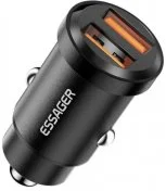Автомобільний зарядний пристрій Essager Gyroscope Mini Charger 30W Black (ECC2A-TL01)