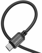 Кабель BOROFONE BX87 Sharp 2.4A AM / MicroB 1m Black  (6974443389029)
