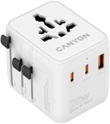 Зарядний пристрій Canyon Travel Adapter OnTour 20 GaN III 20W White (CNS-TA20W1005W)