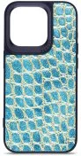 Чохол Harder for Apple iPhone 15 Pro - Crocosaur Blue (ARM76706)