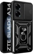 Чохол BeCover for ZTE Blade A34 - Military Black (712173)