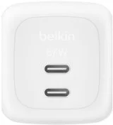 Зарядний пристрій Belkin BoostCharge Pro GaN 67W White (WCH020KQWH)