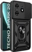 Чохол BeCover for Tecno Spark 20 KJ5n - Military Black (712168)
