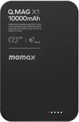 Батарея універсальна Momax Q.MAG X1 10000mAh 20W / Qi 15W Black (IP117AD)