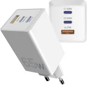 Зарядний пристрій SIGMA X-power PS65-01 GaN 65W White